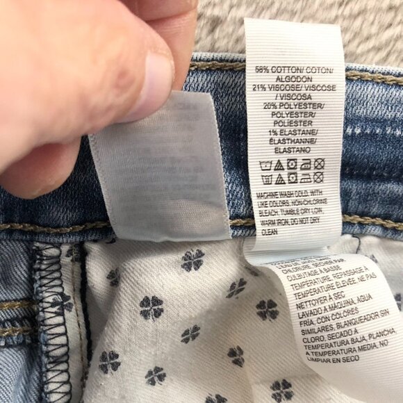 Lucky Brand Womens Ankle Cheville Jeans Size 2/26 Straight Leg Blue Denim Casual - Picture 13 of 16